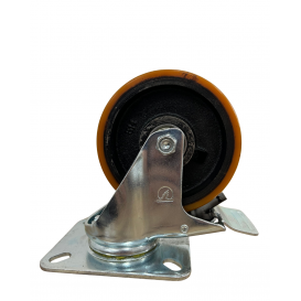 Giratório com freio 5" PU Ferro - 514 Giratório com freio 5" PU Ferro - 514