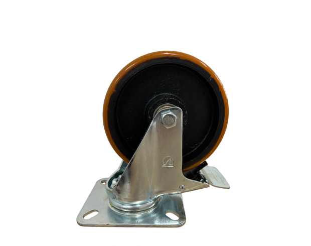 Giratório com freio 6" PU Ferro - 614 Giratório com freio 6" PU Ferro - 614