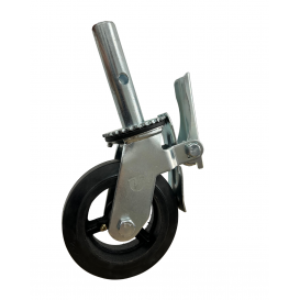 Giratório com freio 6" Borracha Ferro - 62 Andaime Giratório com freio 6" Borracha Ferro - 62 Andaime