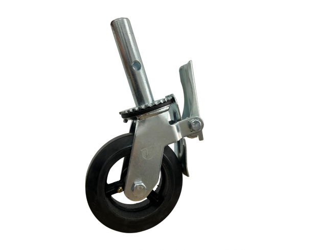 Giratório com freio 6" Borracha Ferro - 62 Andaime Giratório com freio 6" Borracha Ferro - 62 Andaime